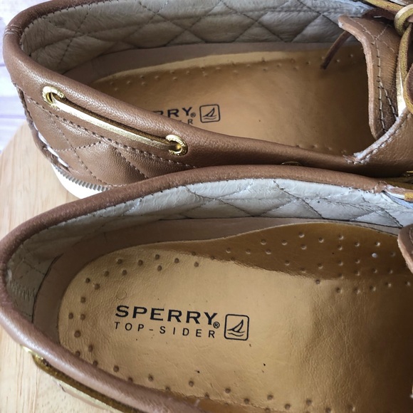 Sperry Top Sider Slip On Diamond Pattern Loafers - Picture 6 of 13